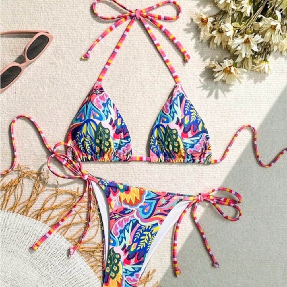 SHEIN | TROPICAL BIKINI SET SIZE XL